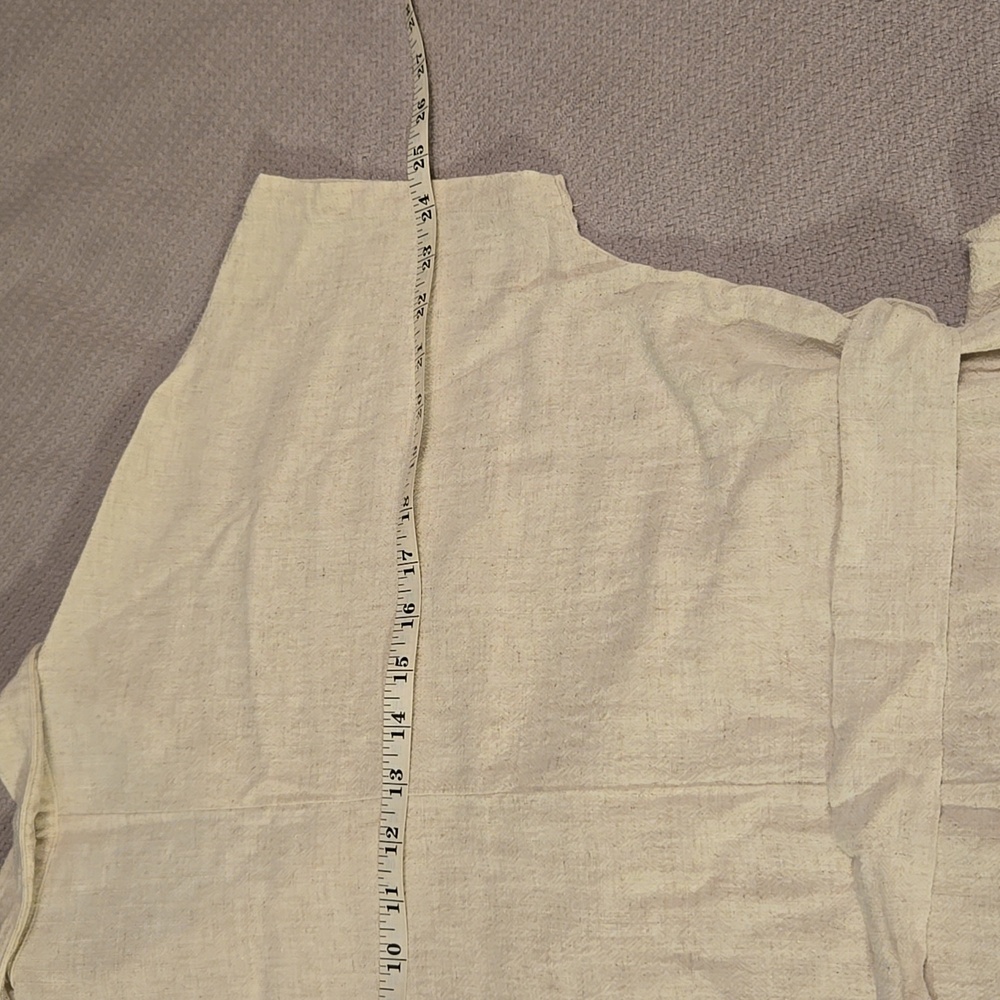 🌟 KAFFE Gorgeous unique belted shirt dress in linen color US 6 Euro 38 - Picture 11 of 13